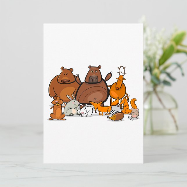 Invitación Animales forestales divertidos (Subido por el creador)