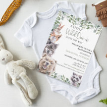 Animales forestales silvestres de Baby Shower Wood