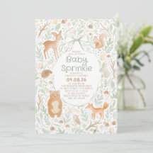 Animales Lindos del Bosque para Baby Sprinkle