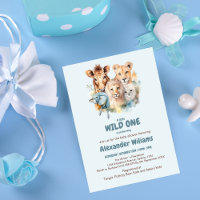 Animales Safari salvajes en un Baby Shower