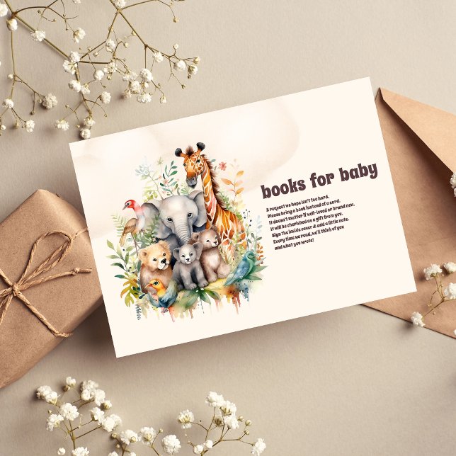 Invitación Animales Safari salvajes en un Baby Shower (Subido por el creador)