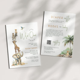 Invitación Animales Safari "salvajes" | Todo en un Baby Showe