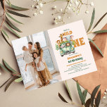 Invitación Animales Safari salvajes un primer cumpleaños<br><div class="desc">¡Safari Animals Diseño de Baby Shower! Si desea cambiar el estilo de letra,  color o ubicación del texto,  simplemente haga clic en el botón "Personalizar más adelante". Si necesitas ayuda con mi diseño,  por favor no dudes en contactarme!</div>