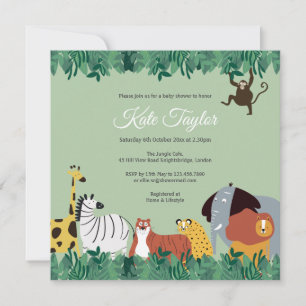 Invitación Animales Salvajes de Safari Baby Shower / Sprinkle