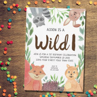 Animales silvestres de un bosque Fiesta de cumplea