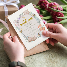 Invitación Animales silvestres de un huerto