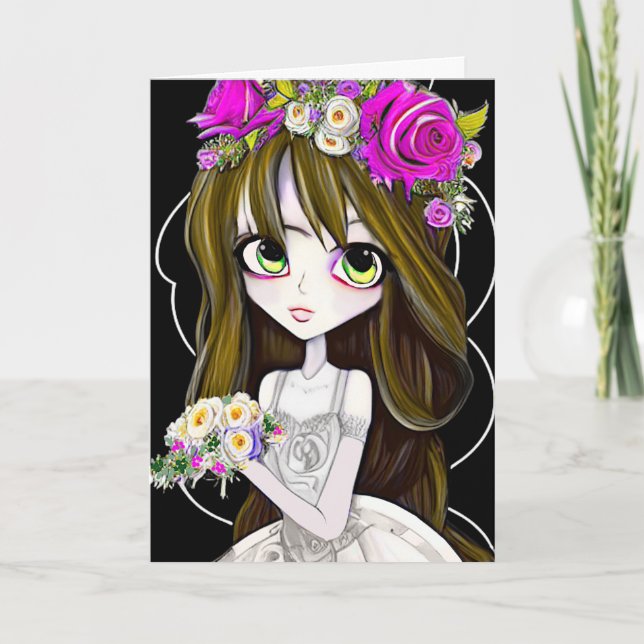 Invitación Anime Bride Bridesmaid (Anverso)