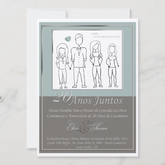 Invitación Aniversario 20 Años (Anverso)
