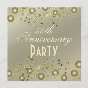 INVITACIÓN ANIVERSARIO 50 / ANIVERSARIO DE ORO / PAPEL LUXE