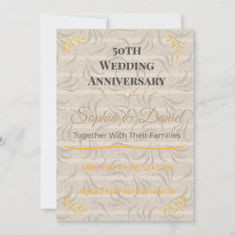 Invitación Aniversario 50 | Celebración Dorada Ele