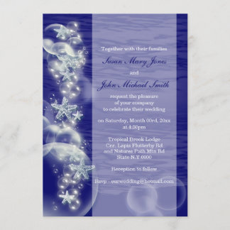 Invitación Aniversario blanco azul del compromiso del boda