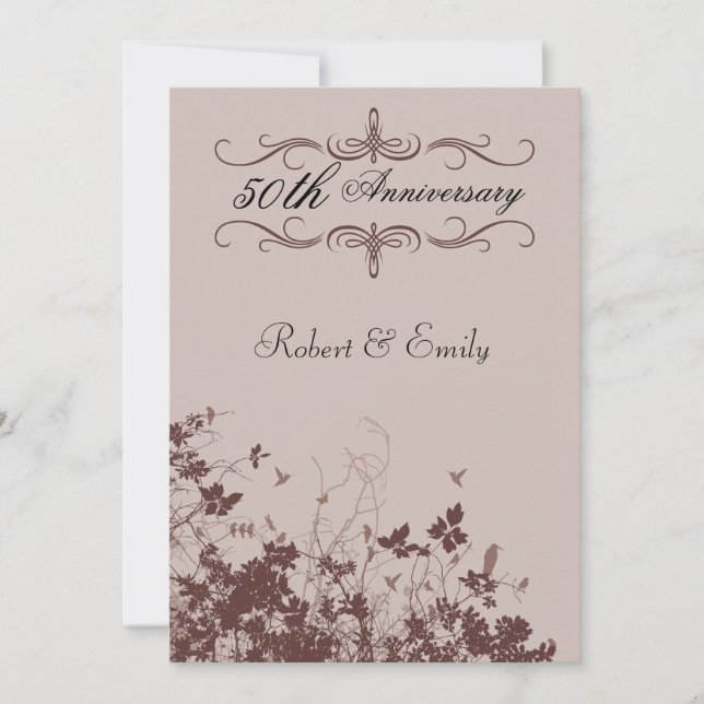 Invitación Aniversario boda (Anverso)