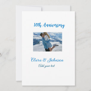 Invitación Aniversario boda agregar nombre año imagen par de
