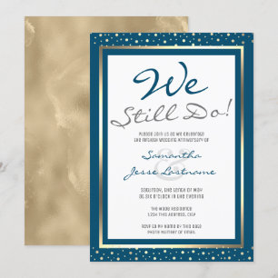 Invitación Aniversario boda Todavía Hacemos Oro Elegante