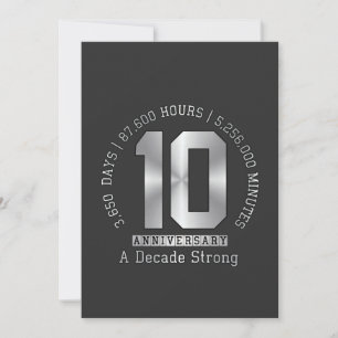 Invitación Aniversario de 10 años - Una década fuerte
