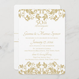 Invitación Aniversario de 50 años de Damasco Dorado