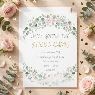 Invitación Aniversario de adopción del día señalado personali