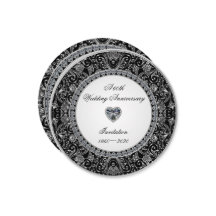 Aniversario de Boda de Diamante de Ónix Negro