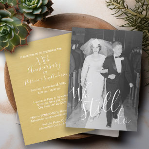 Invitación Aniversario de Boda & Foto Aún lo Hacemos EDITAR C