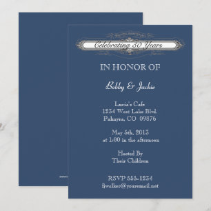 Invitación Aniversario de bodas