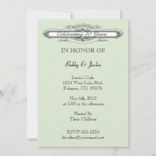 Invitación Aniversario de bodas
