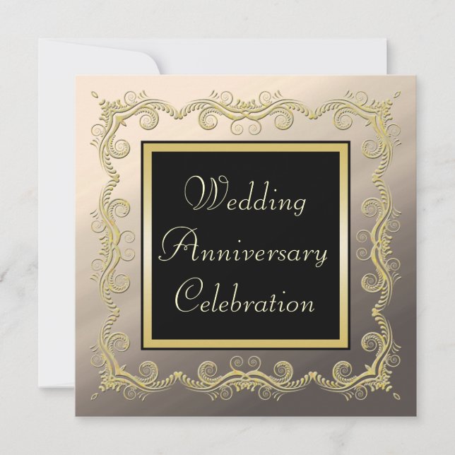 Invitación Aniversario de bodas (Anverso)