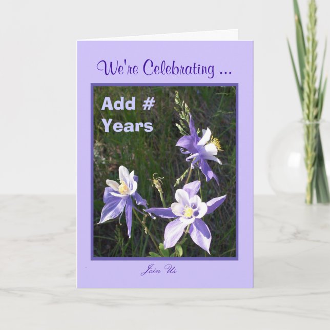 Invitación Aniversario de bodas (Anverso)