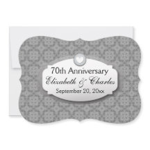 Aniversario de bodas 70º Aniversario Platino Z03