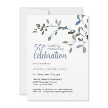 Aniversario de Bodas de 25 Años Elegante Acuarela