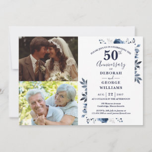 Invitación Aniversario de Bodas de 50 años de la Marina Enton
