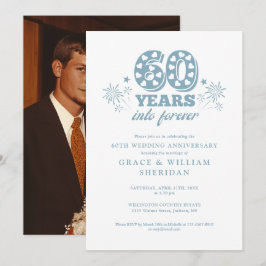 Invitación Aniversario de bodas de 60 años en la eternidad Fo