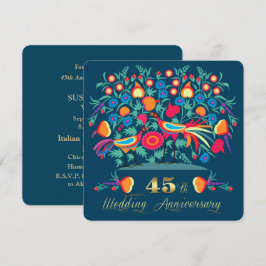 Invitación Aniversario de Bodas de Arte Popular 45 años