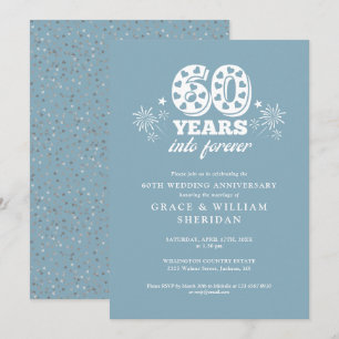 Invitación Aniversario de bodas de diamante 60 años