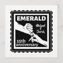 Aniversario de bodas de esmeralda 55 años