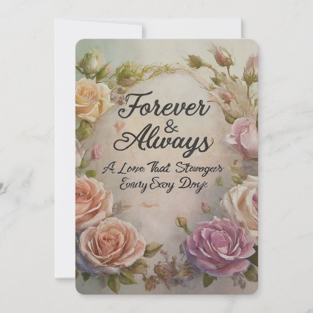 Invitación Aniversario de bodas de los padres (Anverso)