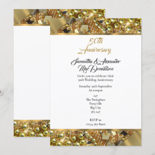 Invitación Aniversario de bodas de oro 50º