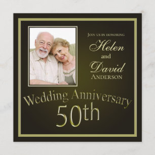 Invitación Aniversario de Bodas de Oro 50