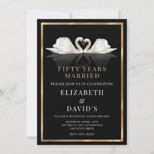 Invitación Aniversario de Bodas de Oro - 50 Años Diseño de Ci