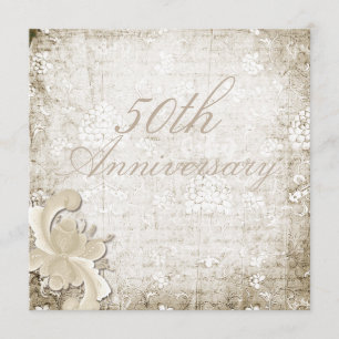 Invitación Aniversario de Bodas de Oro Diseño Telemark Person
