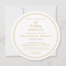 Aniversario de Bodas de Oro elegante