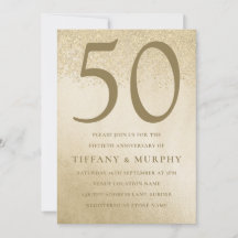 Aniversario de bodas de oro moderno 50