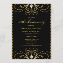 Invitación Aniversario de Bodas de Oro y Plata 50