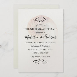 Invitación Aniversario de bodas de perla 30º concha de nautil