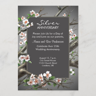 Invitación Aniversario de Bodas de Plata - 25 años