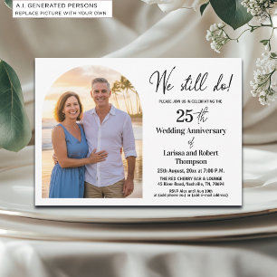 Invitación Aniversario de Bodas de Plata 25 Foto