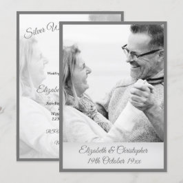Invitación Aniversario de Bodas de Plata número 25 Foto en Ne