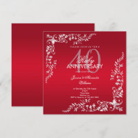 Aniversario de Bodas de Rubí 40 años