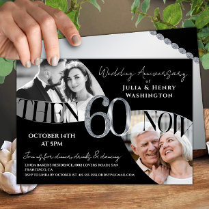 Invitación Aniversario de Bodas Icónico Moderno 60º
