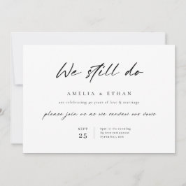 Invitación Aniversario de bodas minimalista simple 40