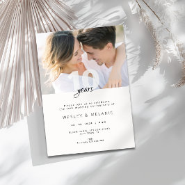 Invitación Aniversario de bodas moderno con foto número 10 